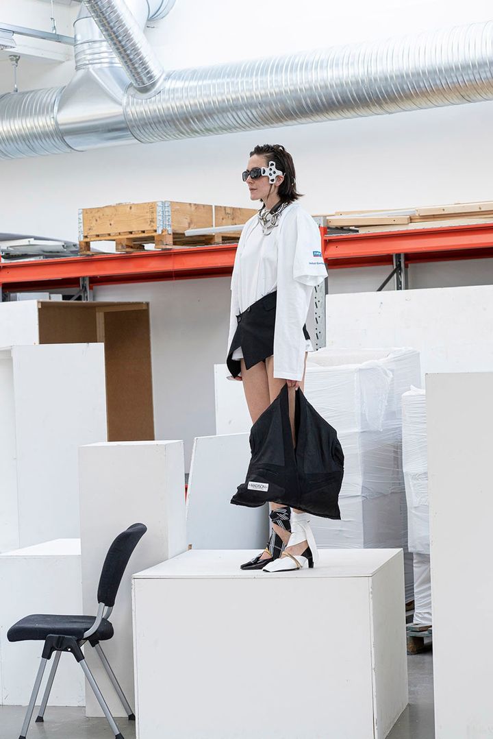 Bild från Ellens slutkollektion. Textilhögskolan 2019.