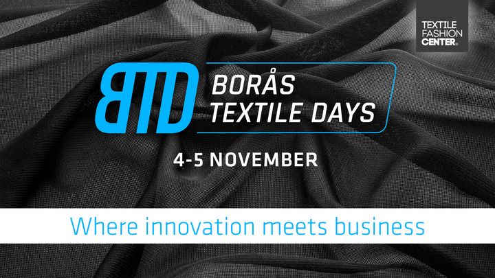 Borås Textile Days 2026 äger rum 4–5 november.
