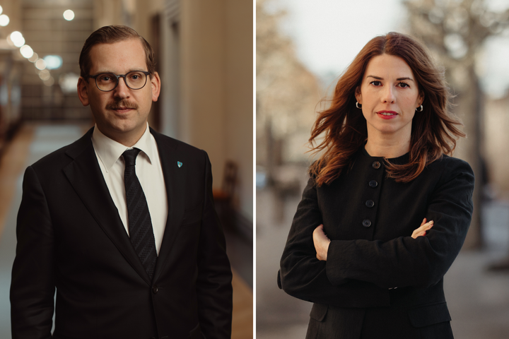 Emilia Bjuggren (S), finansborgarrådskandidat & Alexander Ojanne (S), social- och trygghetsborgarråd