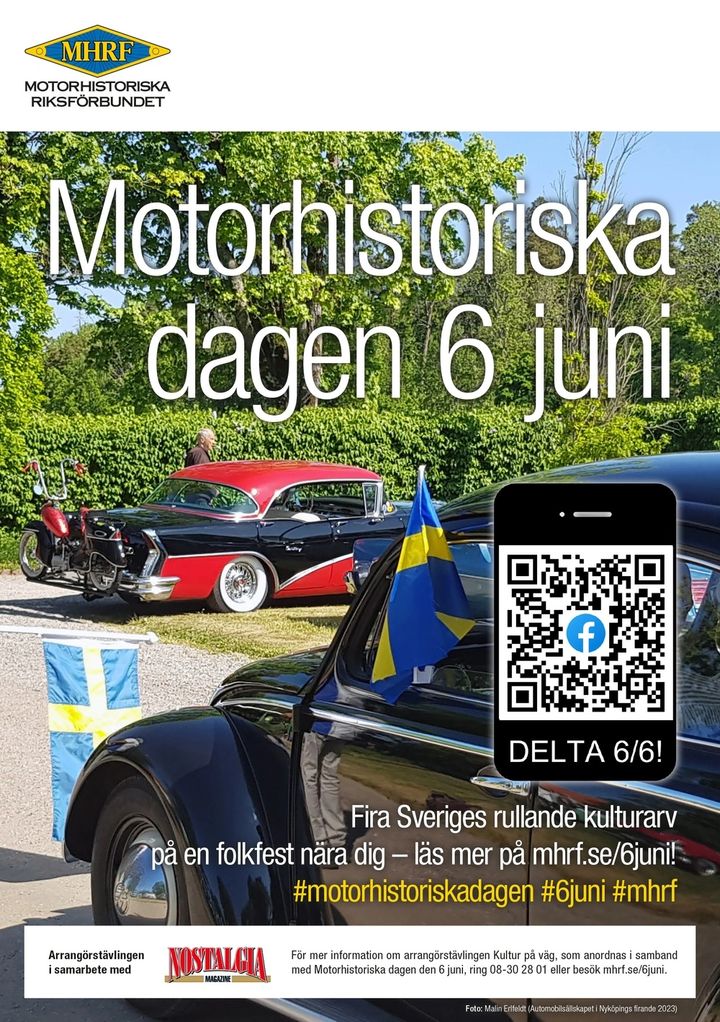 Motorhistoriska dagen-affisch för 2024.