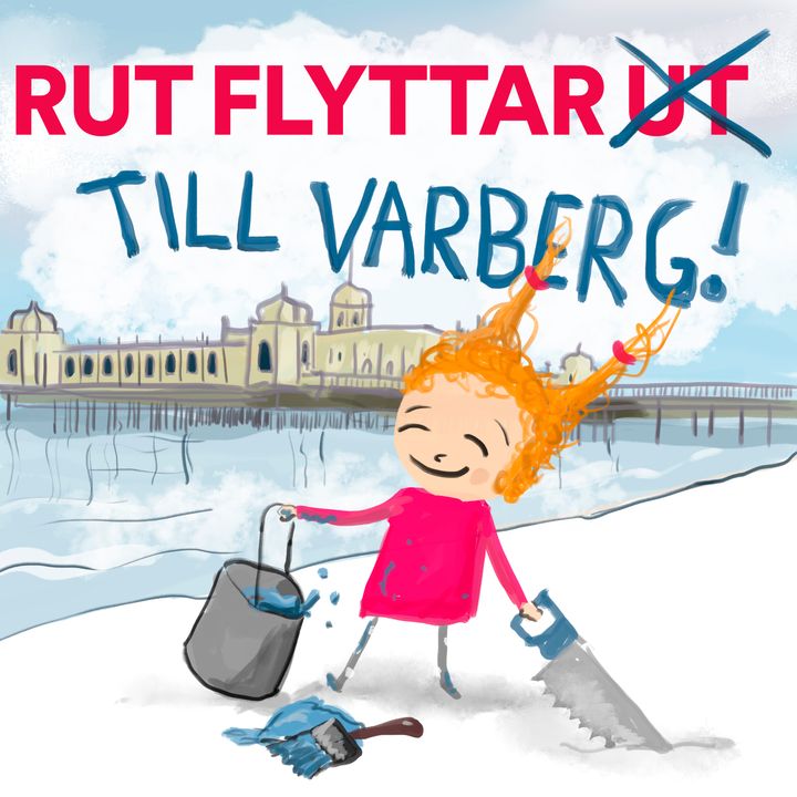 Illustration av Ola och Evalotta Belin, till sagan Rut flyttar ut