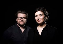 Undantagets regissör och producent, Martin Johansson och Jonna Hylén. (foto: Göran Strand)