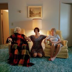 Nina Korhonen, Anna me and mother, Lake Worth, Florida. Rewind the Photographs, 1999.