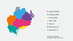 Förmedlade bostäder per kommun 2024