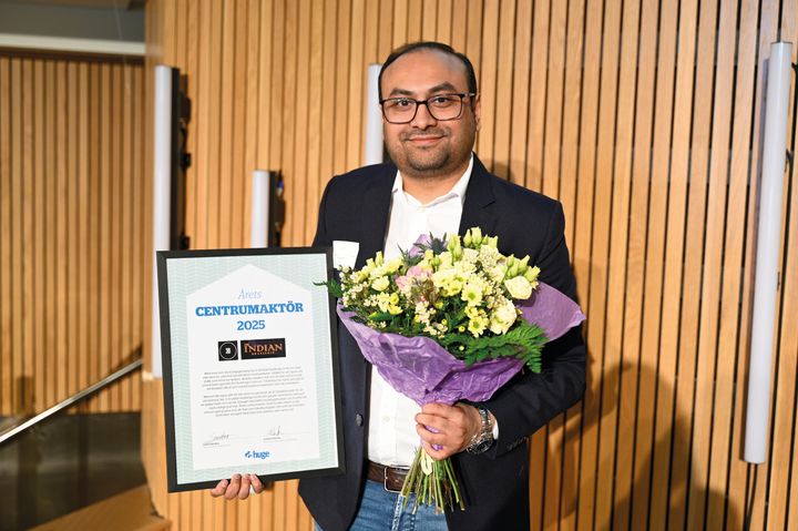 Robin Noor tog emot priset för restaurangerna Jack's Burger och Indian Brasseries räkning.