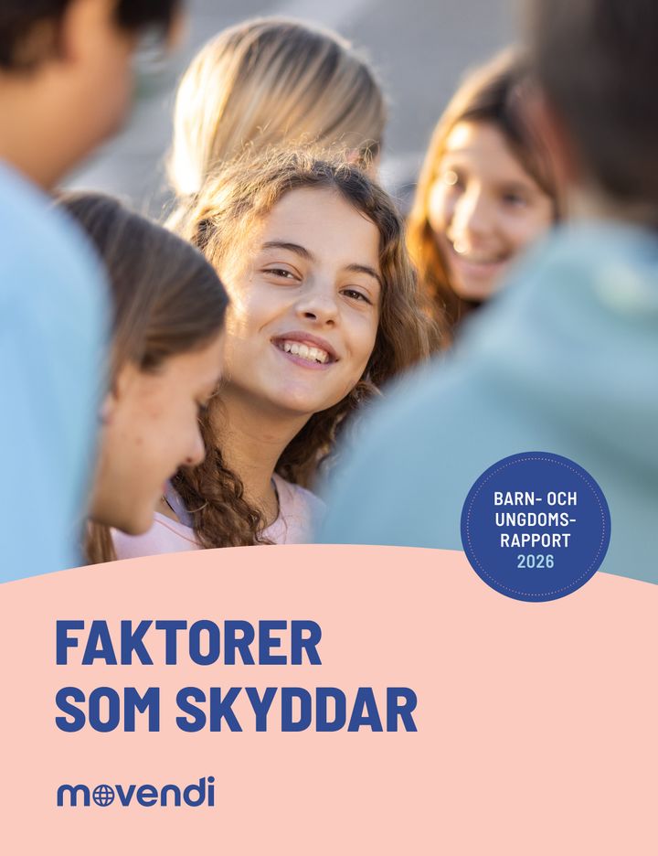 Framsida på Barn och ungdomsrapport 2026 "Faktorer som Skyddar