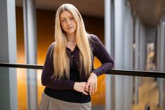Sofie Eriksson (S) i Europaparlamentet i Strasbourg.