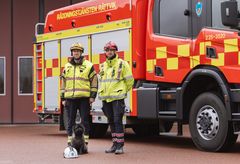 Årets Bragdhund 2025 RättviksBrandkår.Fotograf Jessica Olsén Eriksson