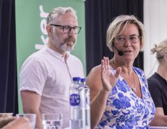 Jon Thorkell Einarsson, SRF, och Lotta Håkansson, Reumatikerförbundet, ledde seminariet 2023. Nu samlas aktörerna igen.