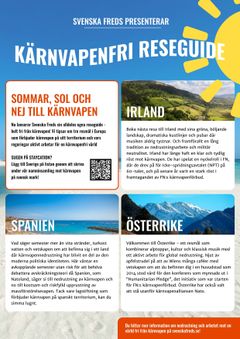 Svenska Freds kärnvapenfria reseguide