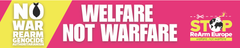 Svenska Freds åker till Bryssel för att protestera under parollen Welfare not Warfare