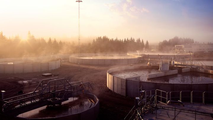 Borås avloppsreningsverk på Sobacken.