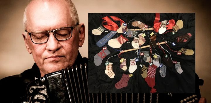 Fantastiske musikern och personen Matti Andersson gör även i år en adventsinsamling med sitt accordeon, till förmån för blodcancerforskningen via Blodcancerförbundets forskningsfond Blodcancerfonden. Foto: Jörgen Sälde