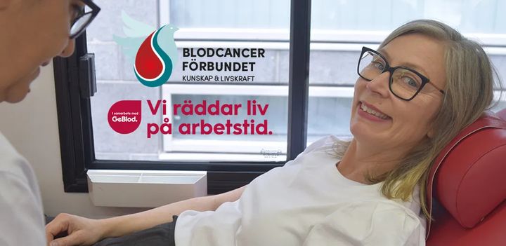 – Med anledning av den Internationella Blodgivardagen den 14 juni utmanar och uppmanar jag nu andra arbetsgivare att gå med i ”Rädda liv på arbetstid”. Det är en livsviktig insats, säger Sofia Segergren, generalsekreterare Blodcancerförbundet. Foto: Blodgivaren Håkan Sjunnesson