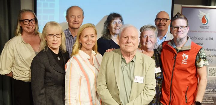 Vald förbundsstyrelse för 2025-2027: (Fr.v.) Jenny Bång (nyvald), Viola Andersson (omvald suppleant), Jan Ericsson (omvald), Sandra Alm (nyvald ordförande), Desirée Birath (omvald suppleant), Bo Karlsson (omvald), Gunilla Gunnarsson (omvald), Ronald van Veen (nyvald vice ordförande) och Christian Karlström (nyvald). Foto: Håkan Sjunnesson/BLCF Media
