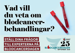 Inför Blodcancerdagen 25 september 2026