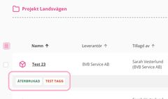 Bild som visar Byggvarubedömningens nya funktion att kunna tagga återbrukat material