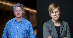 Johnny Naderus och Lisa Pelling