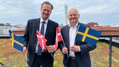 Fr.v: Carl Johan Sonesson, vice ordförande, og Lars Gaardhøj, ordförande, i Greater Copenhagen