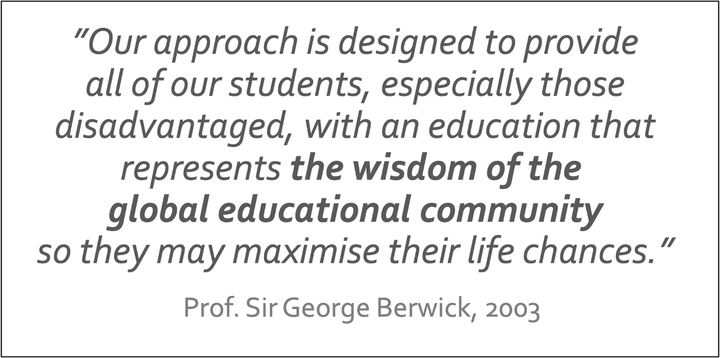 Lite som poesi, eller hur? Londons skolors strategi: "... the wisom of the global educational community..." = beprövad erfarenhet och vetenskaplig grund.