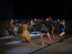 "Afterlife" i koreografi av Heidi Vierthaler. Premiär på Skånes Dansteater i Malmö 24 oktober 2026. Dansare i bild: Jacob Phillips, Maria Pilar Abaurrea Zardoya, Valentina Messieri, Tiemen Stemerding, Oliver Lund,  Facundo Ebenegger, Dario Minoia, Emma Välimäki.