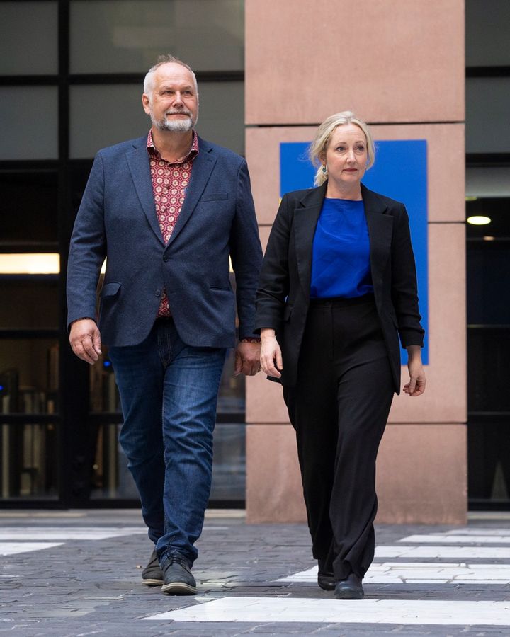 Jonas Sjöstedt och Hanna Gedin EU-parlamentariker för Vänsterpartiet.