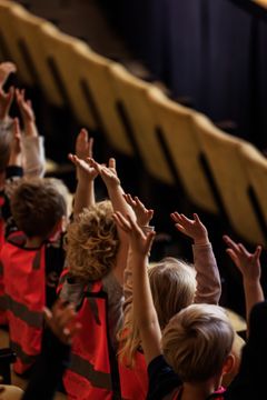Publik på skolkonserten Majas alfabetssånger med Helsingborgs Symfoniorkester