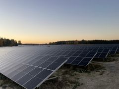 Solparken Fjällskär under uppbyggnad