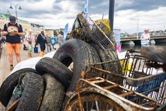 Skräpfynd från eventet i Stockholms ström Världshavsdagen 8 juni 2025.