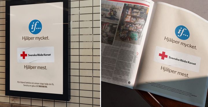 Material från Ifs och Röda Korsets gemensamma julkampanj.