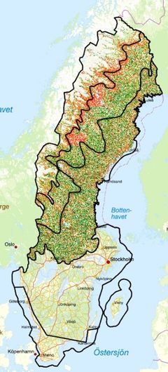 Kartbild för tillgänglig kartunderlag