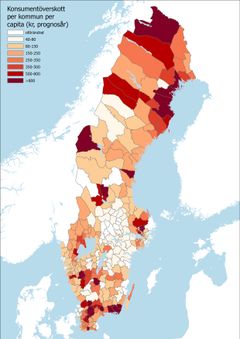 Konsumentöverskottet beskriver hur tillgängligheten ökar för resor och transporter till följd av investeringarna, uttryckt i kronor. Grafik: Trafikverket