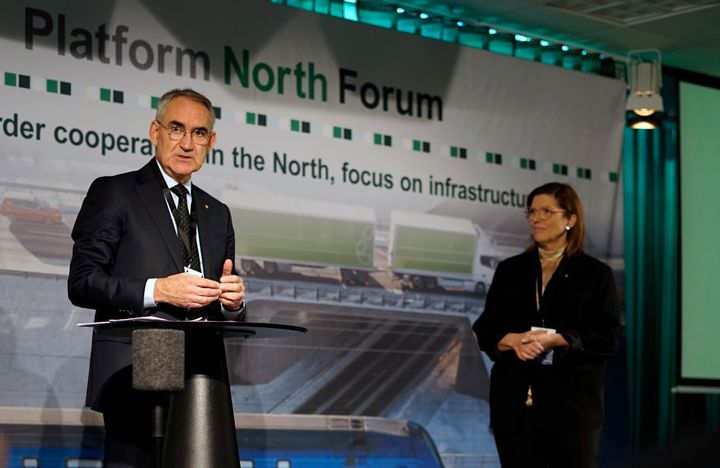 Robert Maiorana, generaldirektör Trafikverket och Helena Eriksson, regional direktör Norra regionen, Trafikverket.