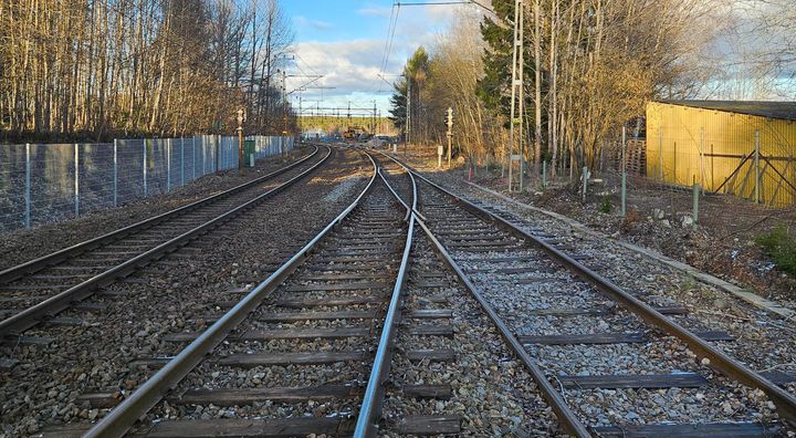 Kolmårdens station där spårbytet ska ske.