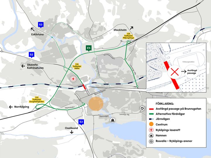 Illustration över arbetsområdet.