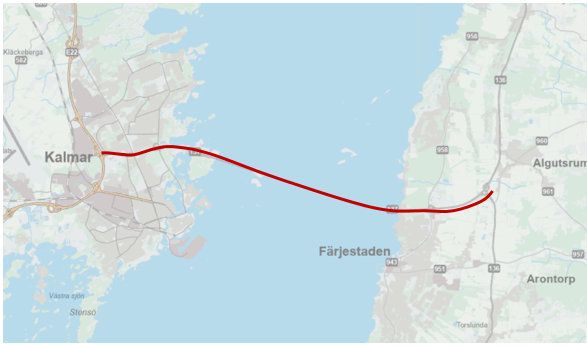 Väg 137, Ölandsleden, mellan trafikplats Ölandsleden och trafikplats Algutsrum.