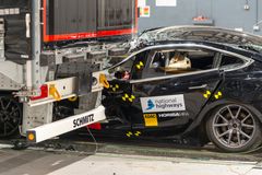 Krocktest personbil bakifrån utan underkörningsskydd_1 Foto: Euro NCAP.