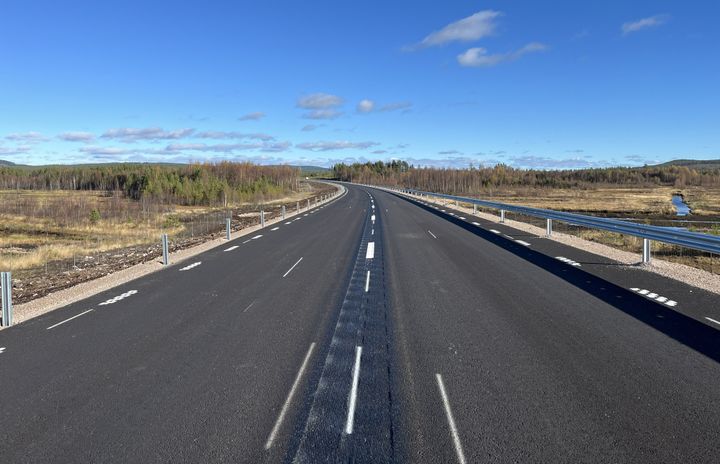 Del av nya E45 mellan Rengsjön och Älvros