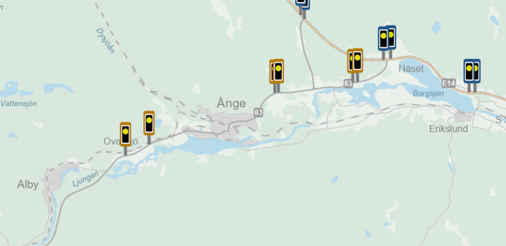 Nya trafsäkerhtskemeror på väg 83