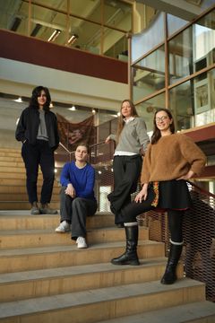 Fler medlemmar i CO-HATY: Sophia Pinedo Padokh, Iryna Yakovchuk, Yuliia Popova och Anastasiia Ponomariova.