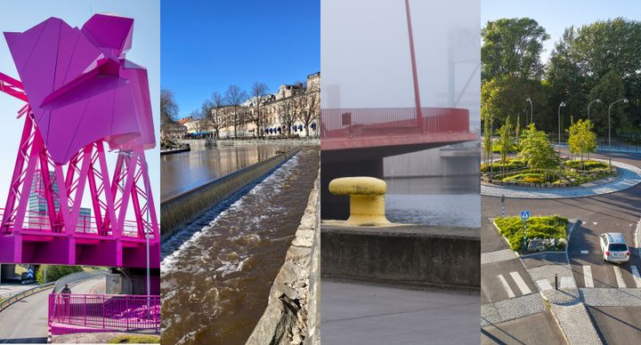 Fyra nominerade till årets arkitekturpris: konstverk i Göteborg, faunapassager i Västerås, bro i Malmö och trafiklösning i Karlstad.