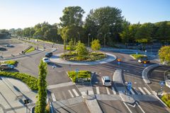 Rondell i Vikenförbindelsen i Karlstad. Arkitekt: 02landskap och Afry