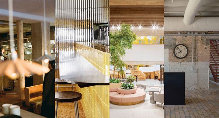 Restaurang Bacchanale, Maximteatern, campuset Natrium och kontoret Snickeriet tävlar efter noggrant urval av juryn om priset Guldstolen för årets bästa interiör.