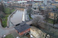 Faunapassagen vid Turbinbron. Arkitekt är DCL.13 arkitekter och ingenjörer. Västerås stad och Mälarenergi Vattenkraft är beställare.