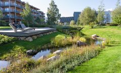 Planeringen av stadsdelen Rosendal i Uppsala vinner Sveriges Arkitekters Planpris. Bilden är från området Carlshage.