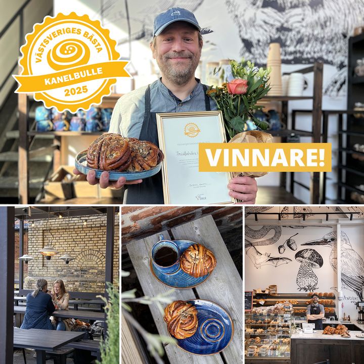 Eric Ericsson och Brödfabriken i Jonsered vinner Västsveriges bästa kanelbulle 2025