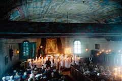 Lucia concert in Seglora church.